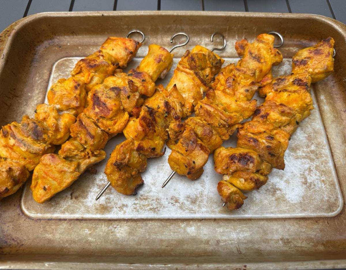 Chicken Kebabs With Turmeric and Chili