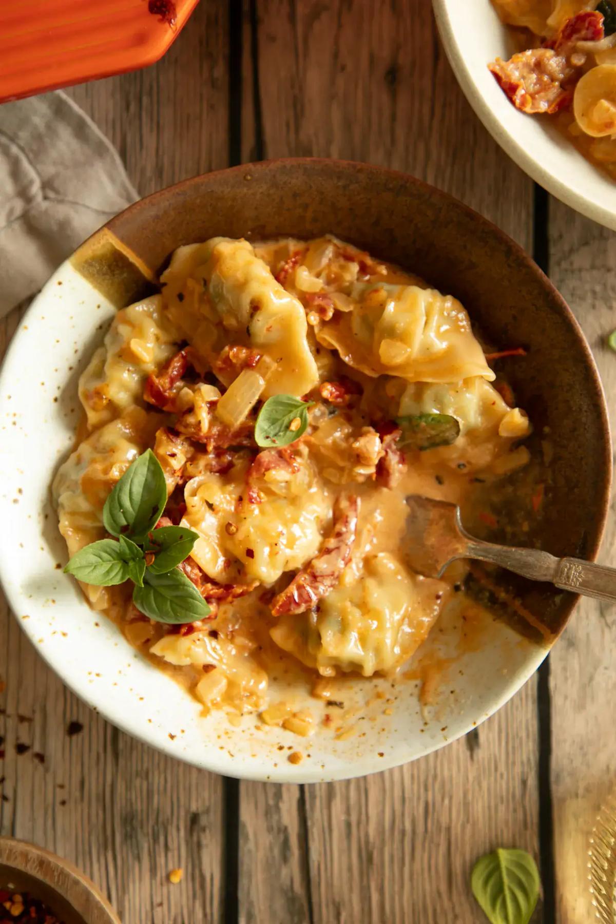 Creamy Baked Dumplings