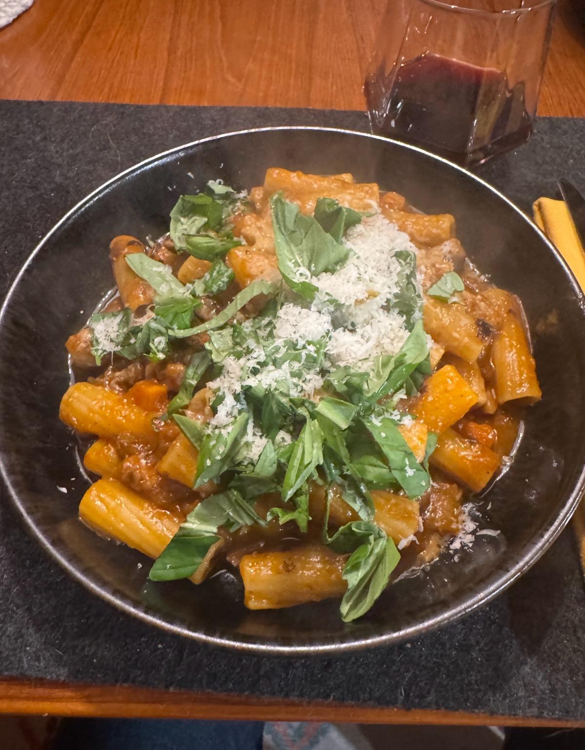Eggplant Bolognese