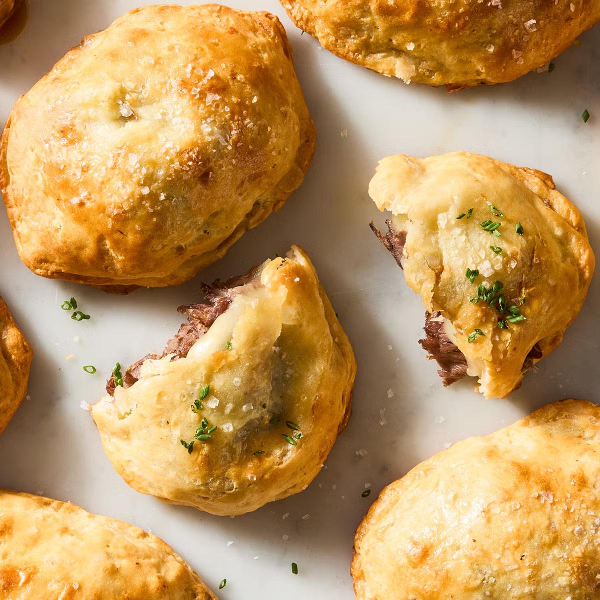 French Dip Stuffed Biscuits