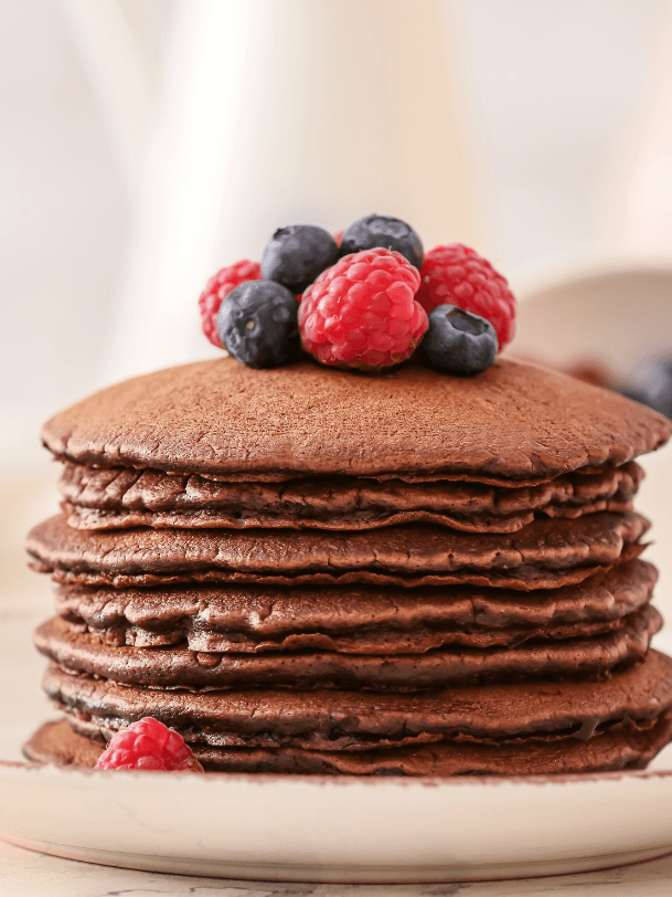 Chocolate Quinoa Pancakes