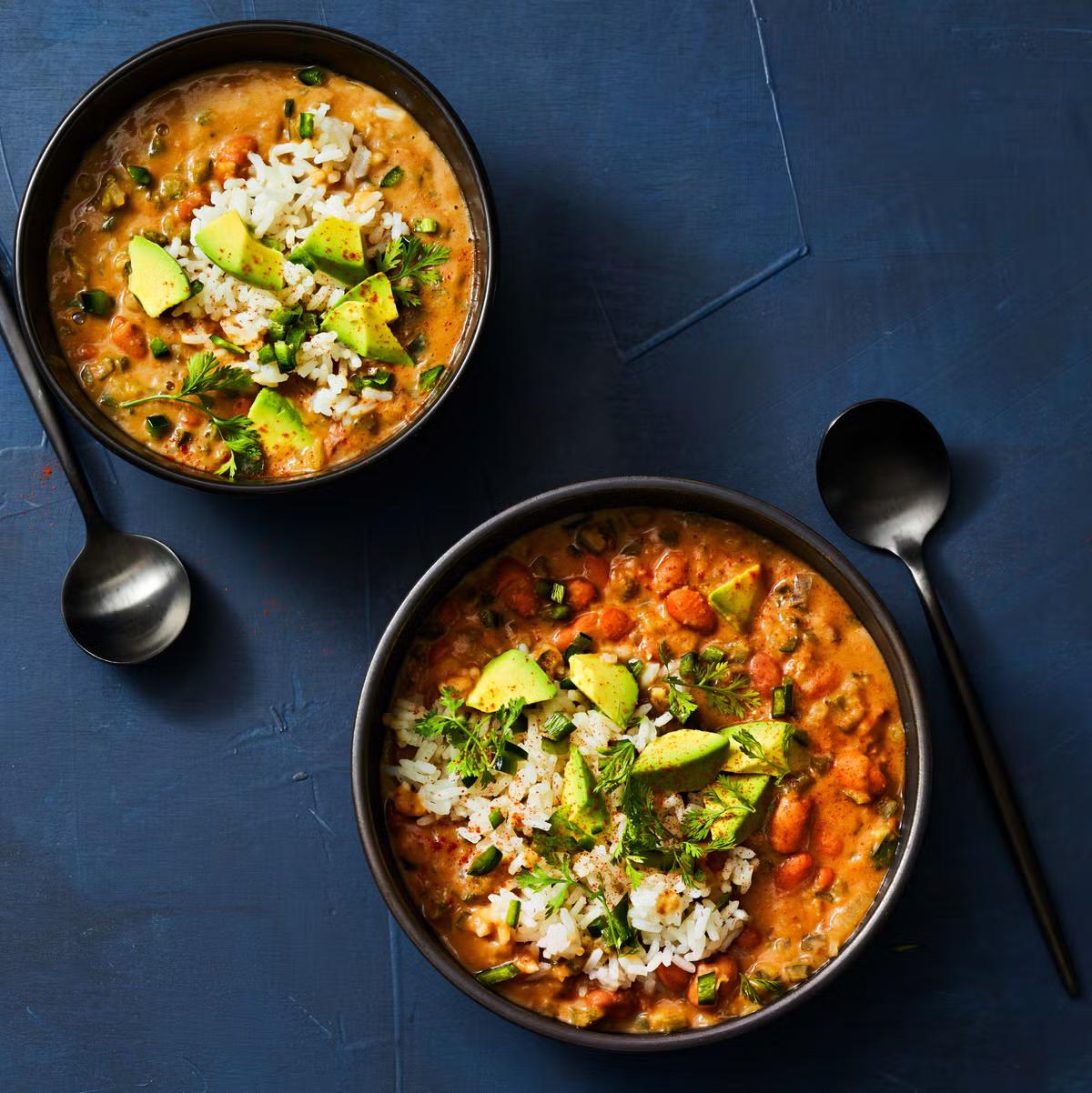 Pinto Bean and Poblano Soup