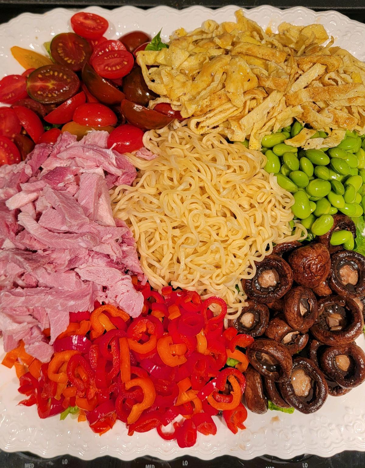 Japanese Cold Ramen Hiyashi Chuka