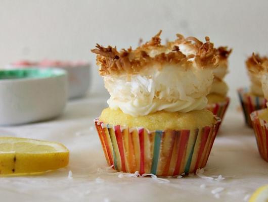 Lemon Coconut Nest Cupcakes