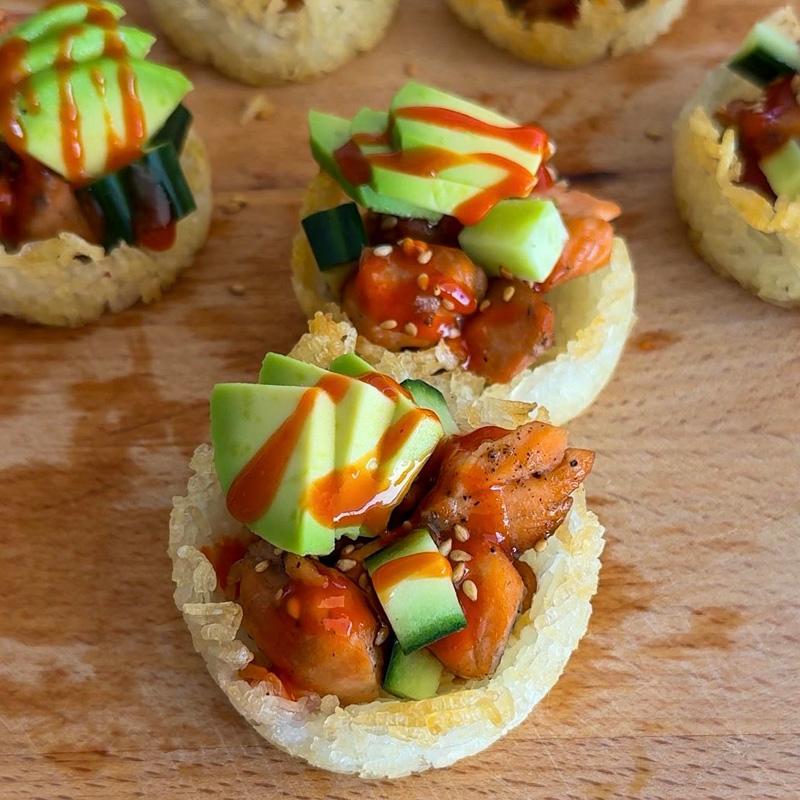 Crispy Rice Sushi Bites
