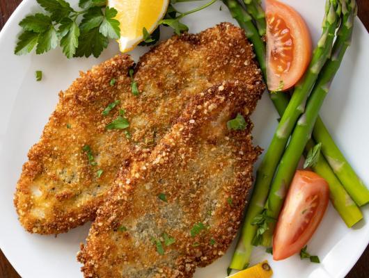 Parmesan, Panko Crusted Chicken Cutlets