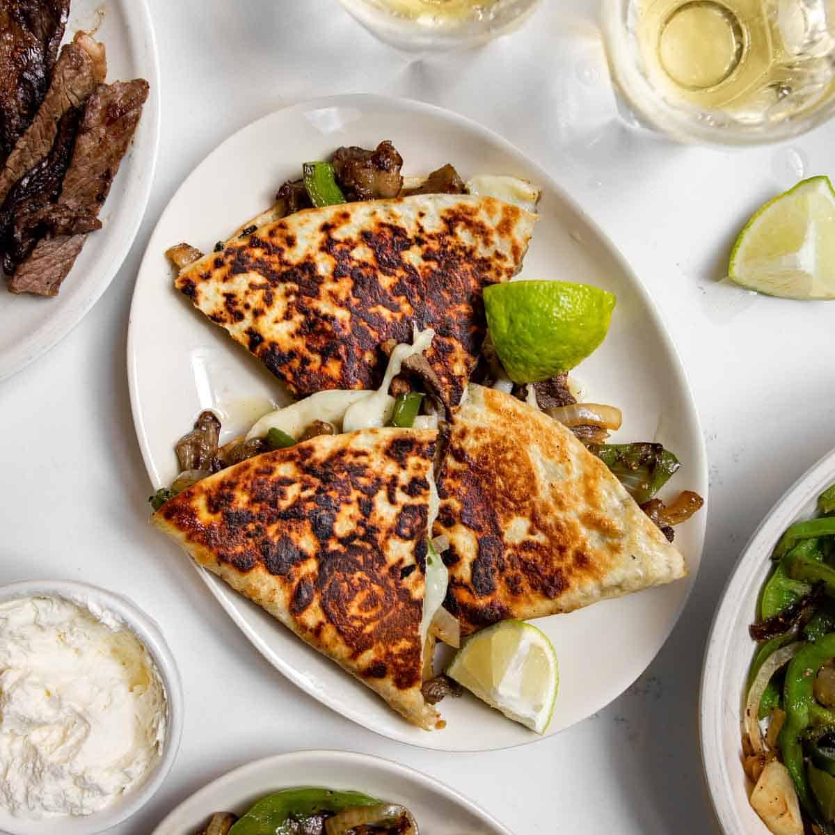 Philly Cheesesteak Quesadillas