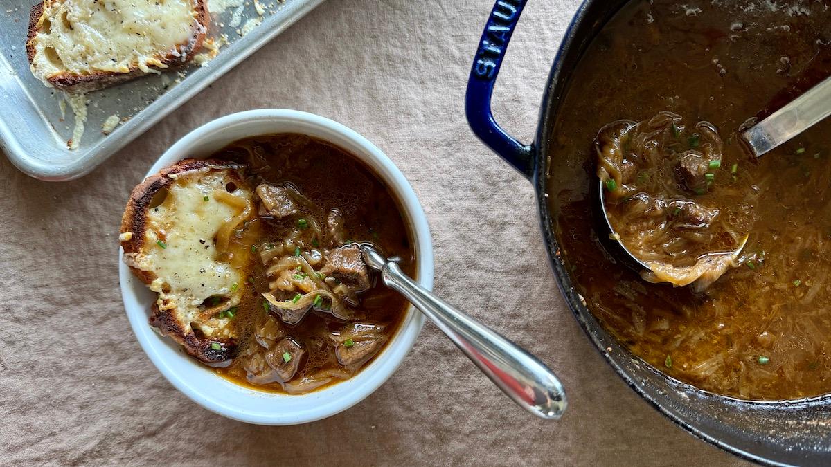 Venison French Onion Soup