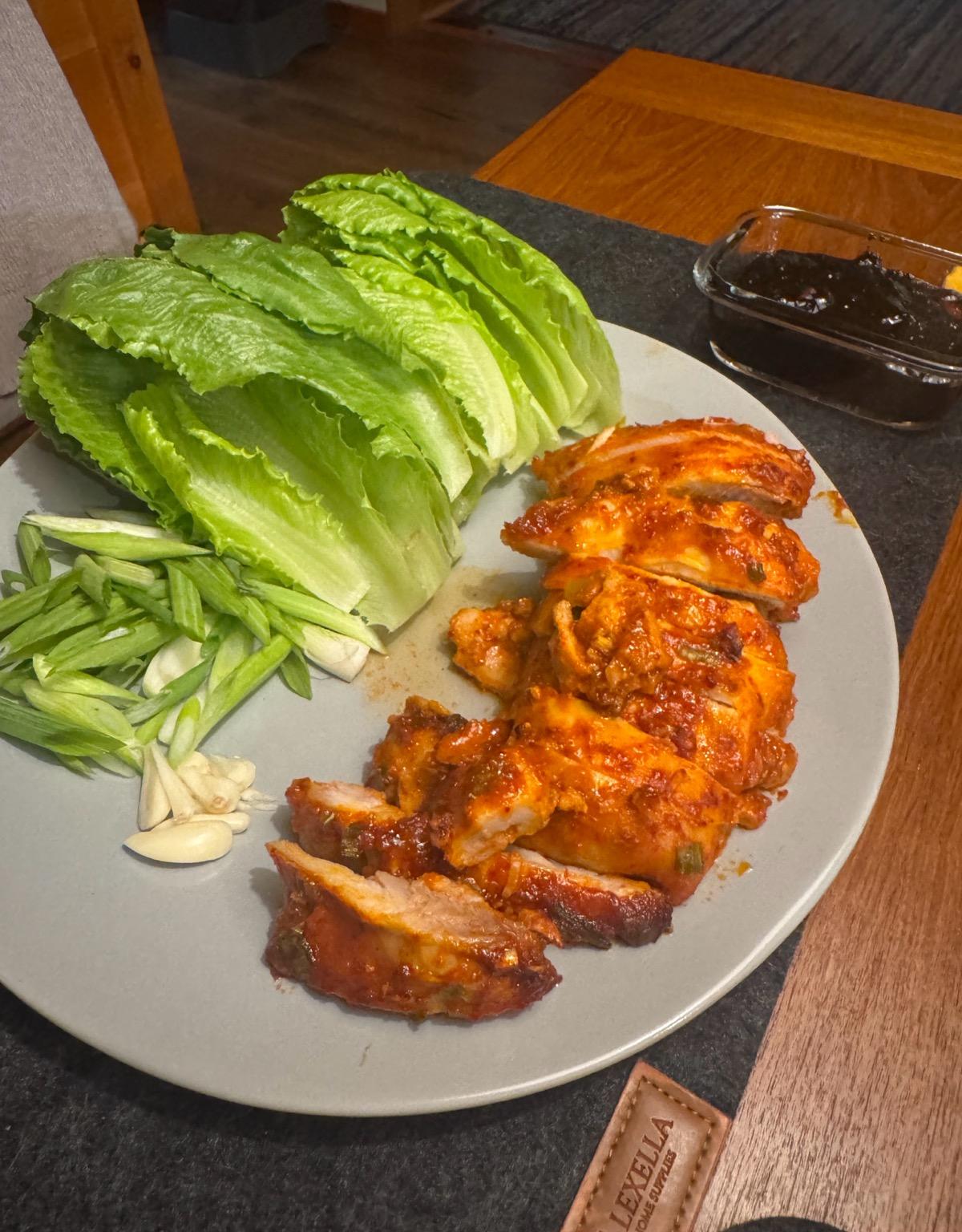 Korean spicy grilled chicken