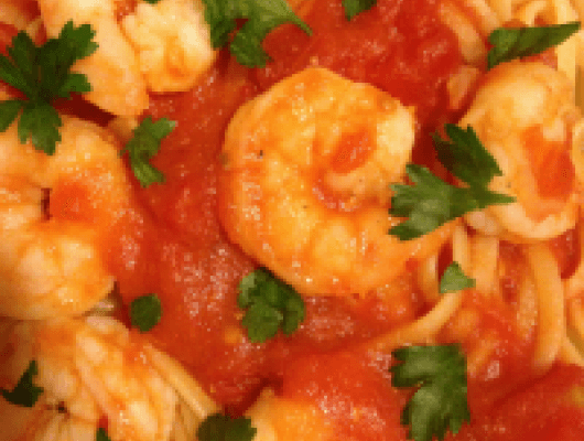 Shrimp with Linguine