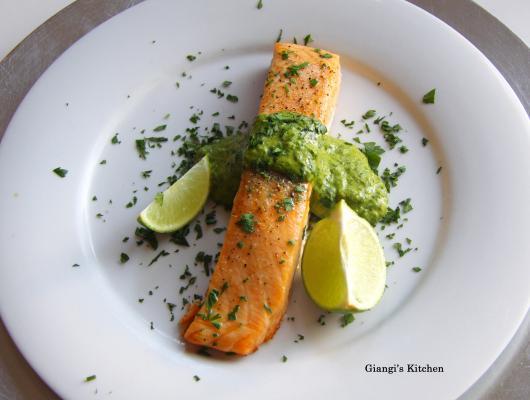 Salsa Verde with Salmon