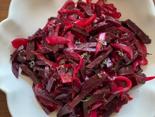 Roasted Beet and Onion Salad