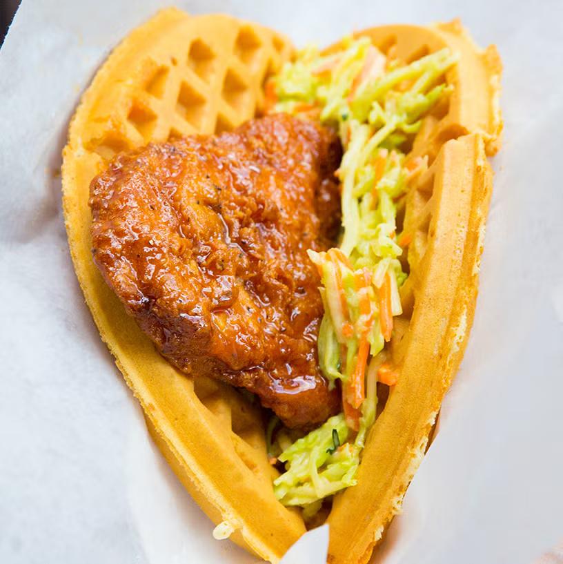 Sweet & Spicy Chicken and Waffle