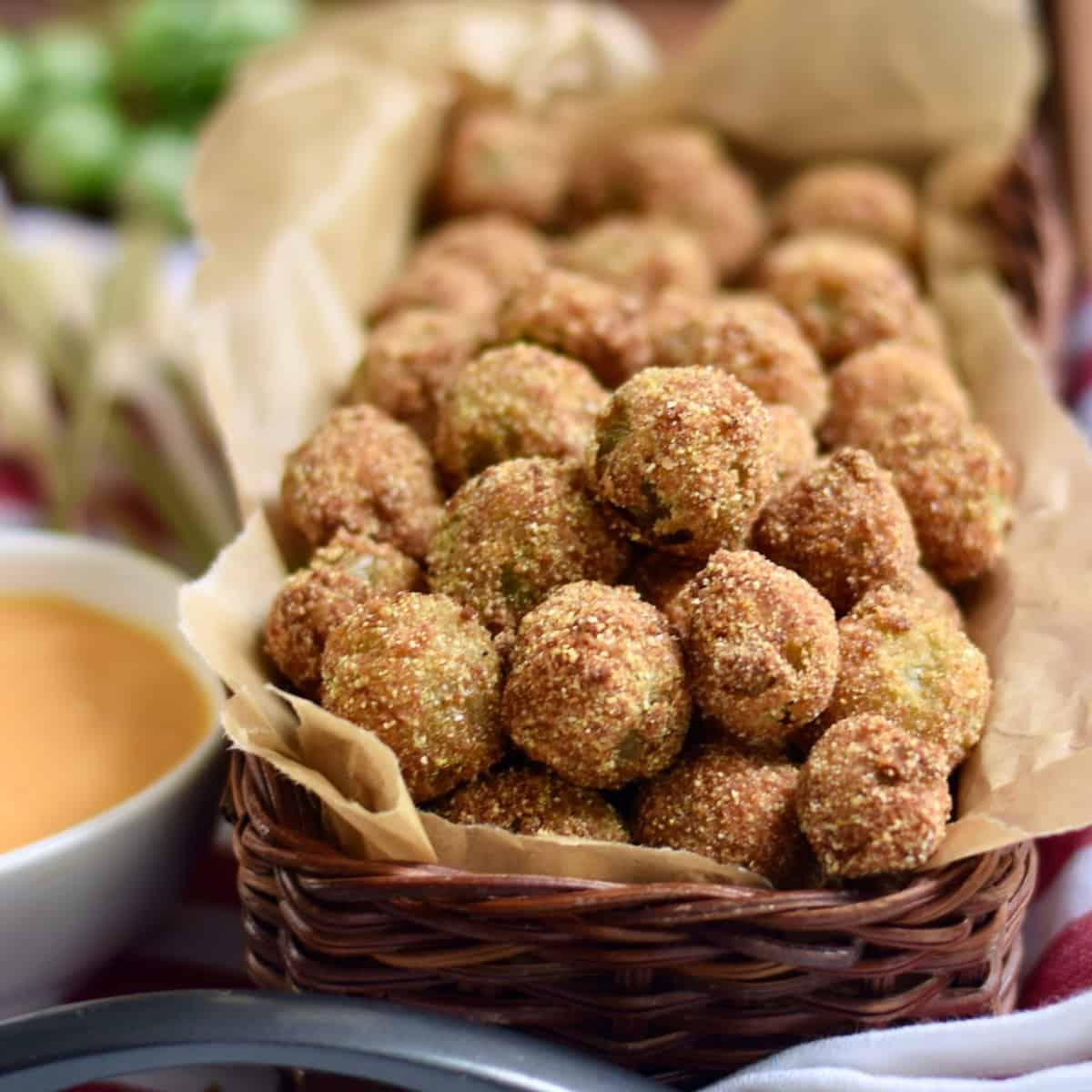 Fried Green Cherry Tomatoes