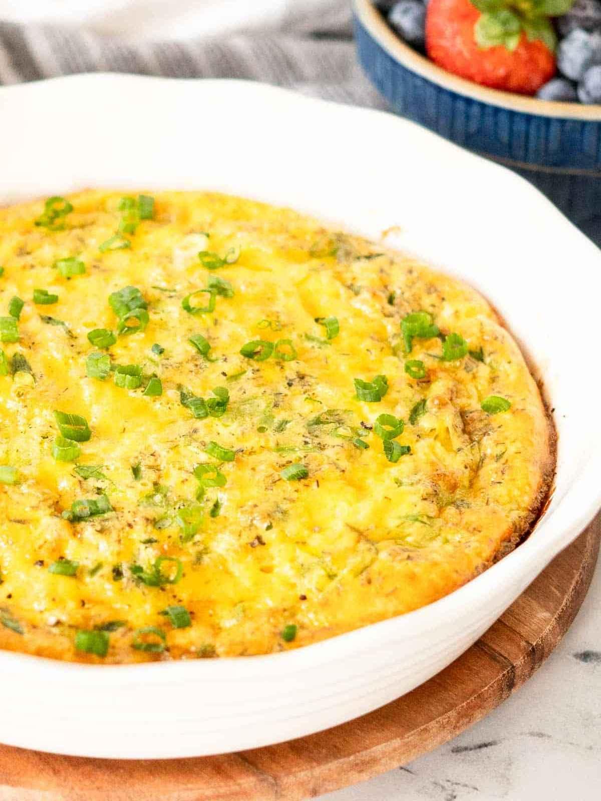 Ham and Cheese Crustless Quiche