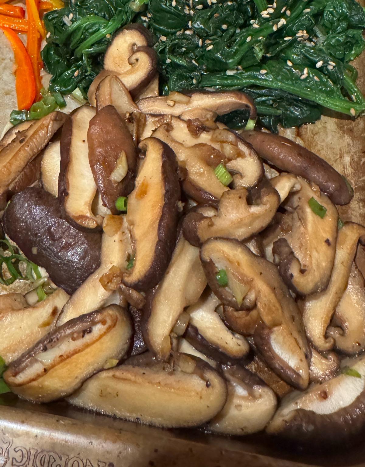 Korean style mushrooms