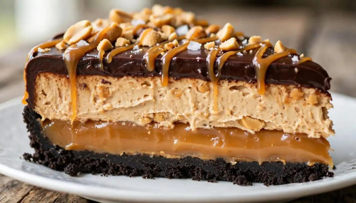 Chocolate Caramel Peanut Butter Pie