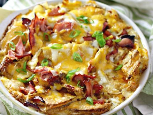 Cheesy Scalloped Potatoes & Ham