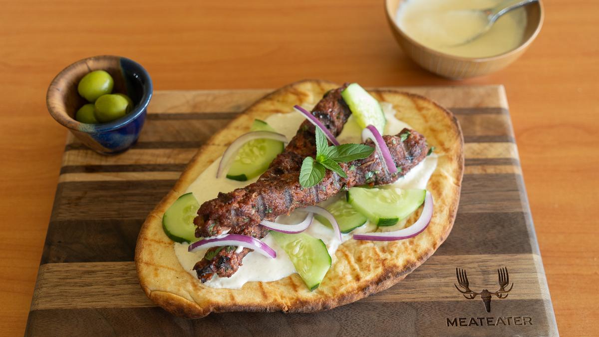 Grilled Venison Kofta Kebab