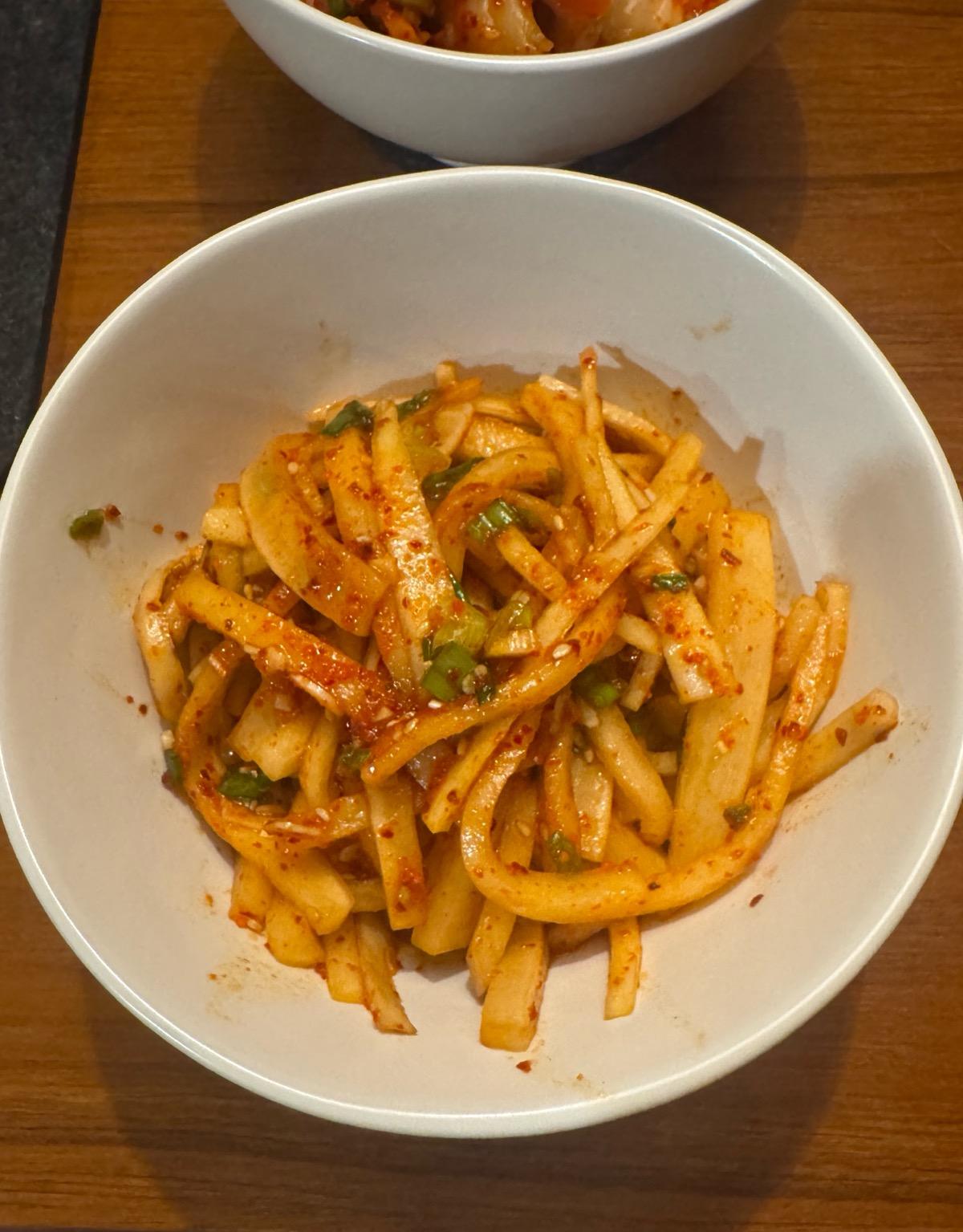 Crispy Korean Radish Salad