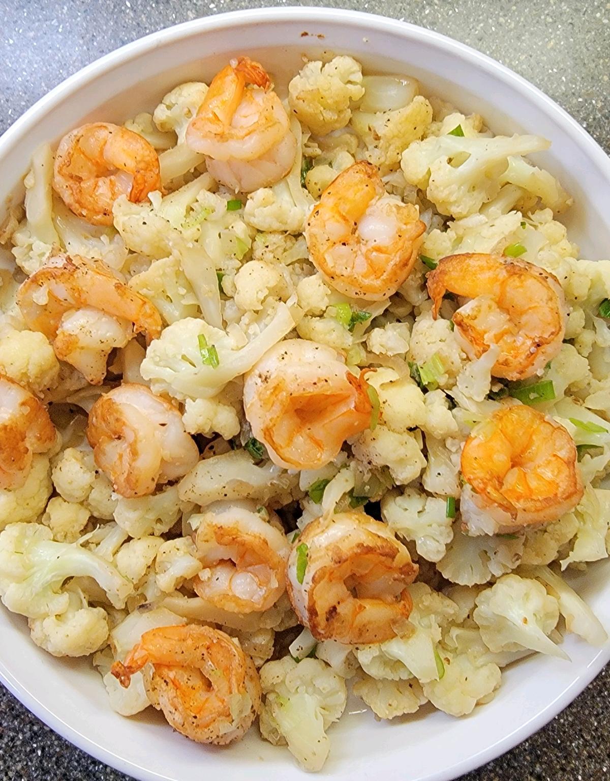 Cauliflower and Shrimps