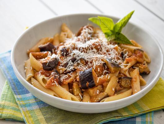 Eggplant, Pasta and Ricotta Salata