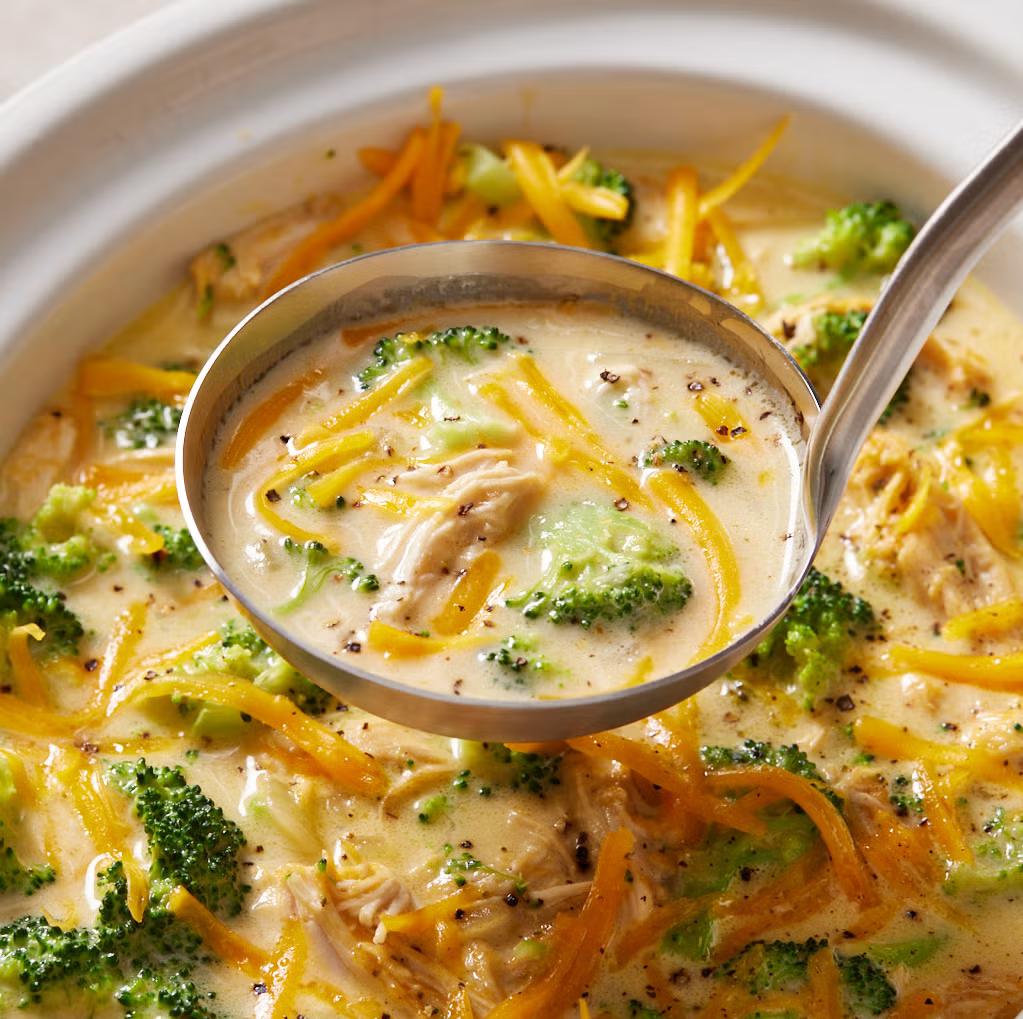 Crock-Pot Cheesy Chicken Broccoli Soup