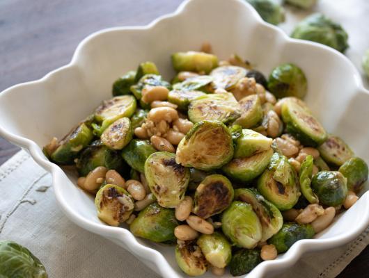 Brussels Sprouts and White Beans
