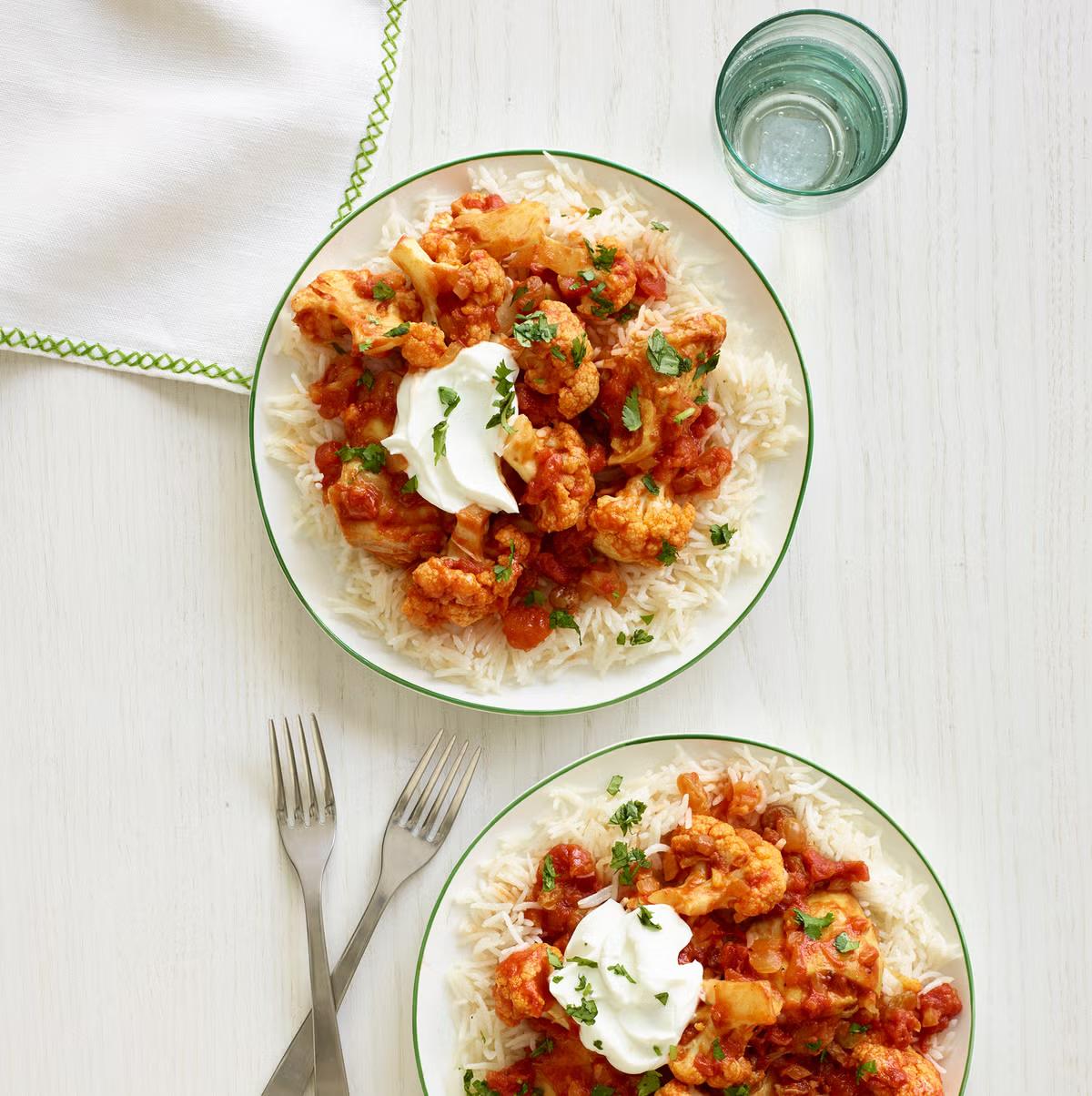 Indian-Spiced Chicken and Cauliflower (IP)