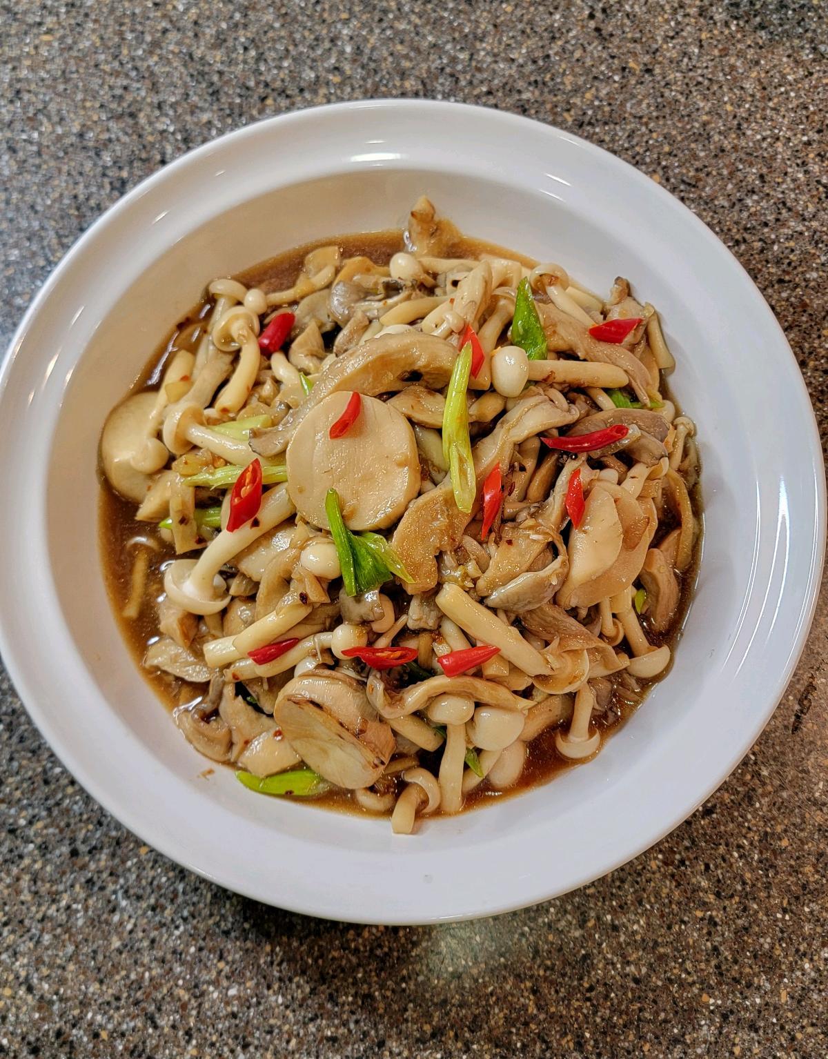 Stir Fry Garlic Mushrooms
