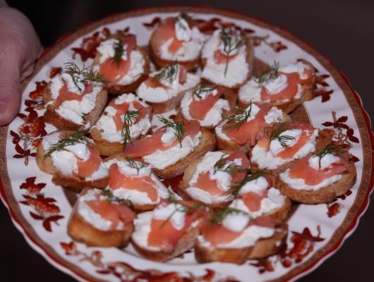 Salmon Canapes Giangis's Kitchen Style