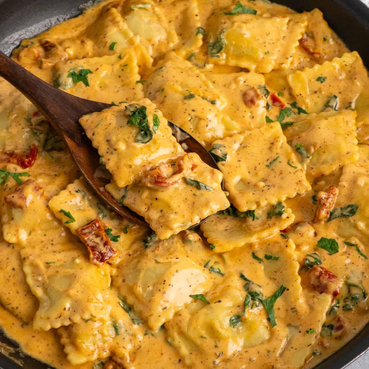 Creamy Tuscan Ravioli