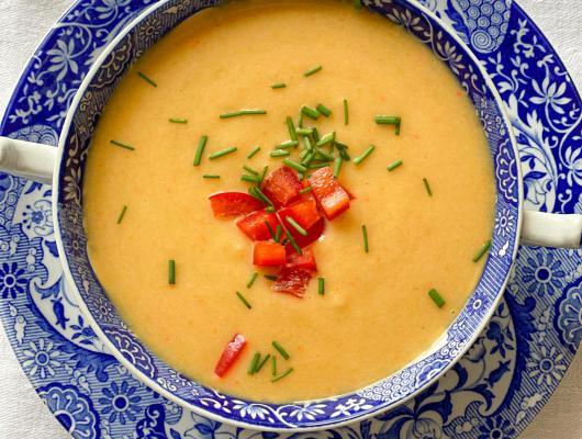 Roasted Bell Peppers Cream Soup