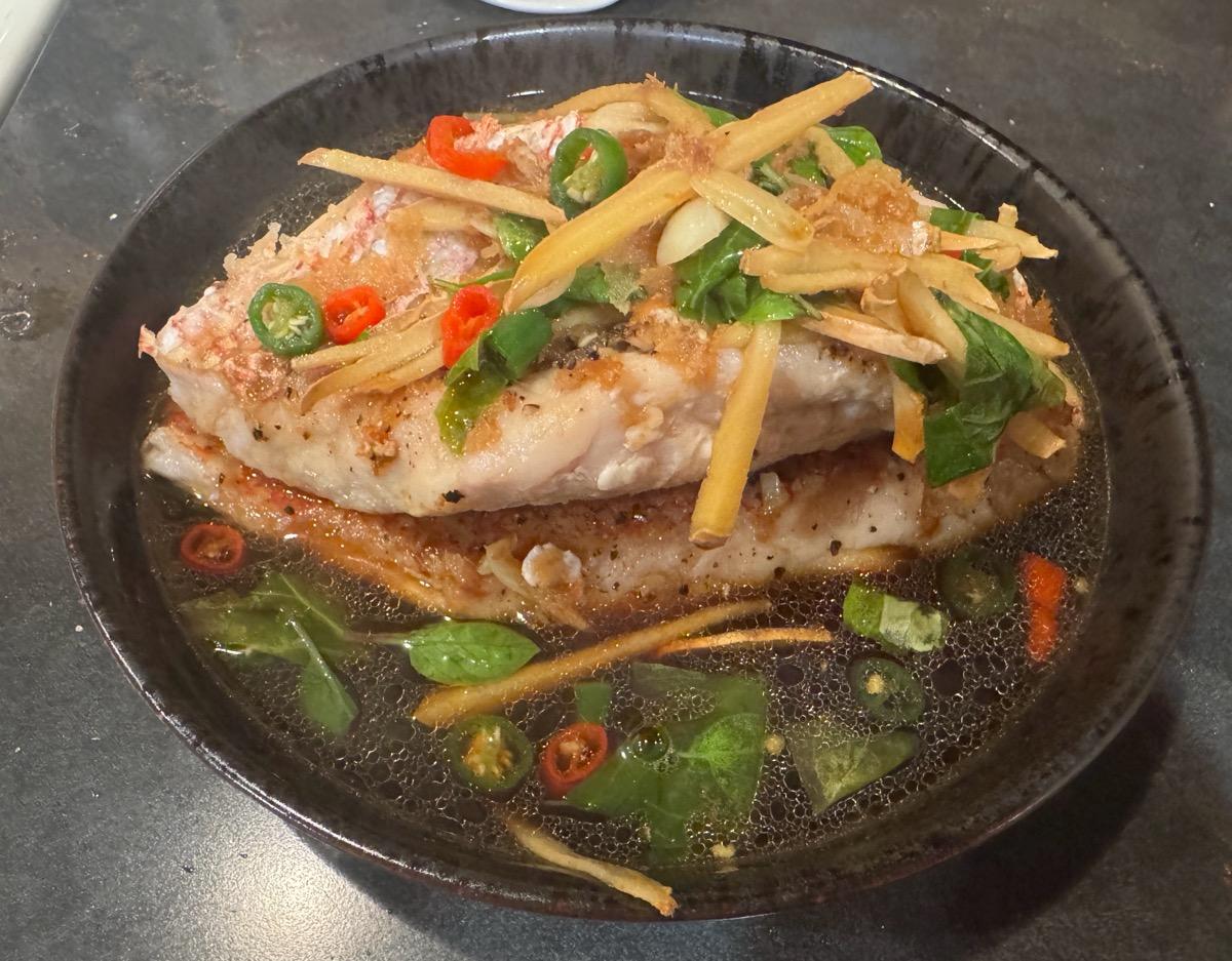 Taiwanese-Style Fish With Chilies and Basil
