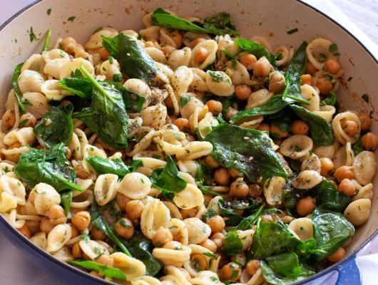 Orecchiette with Chickpeas and Zaat