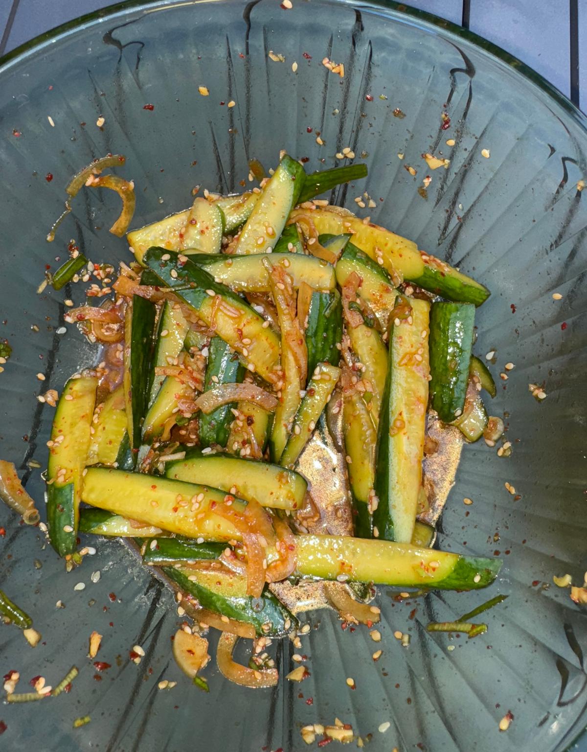 Spicy Korean cucumber salad