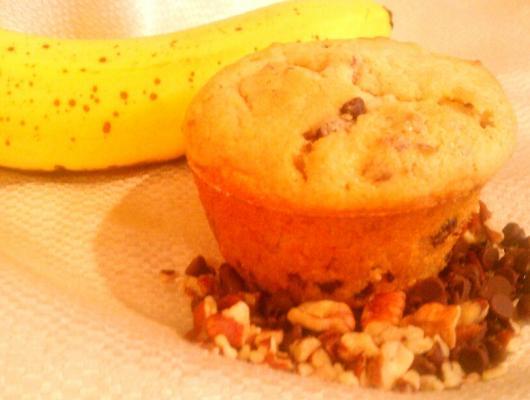 Banana Chocolate Chip Pecan Muffins