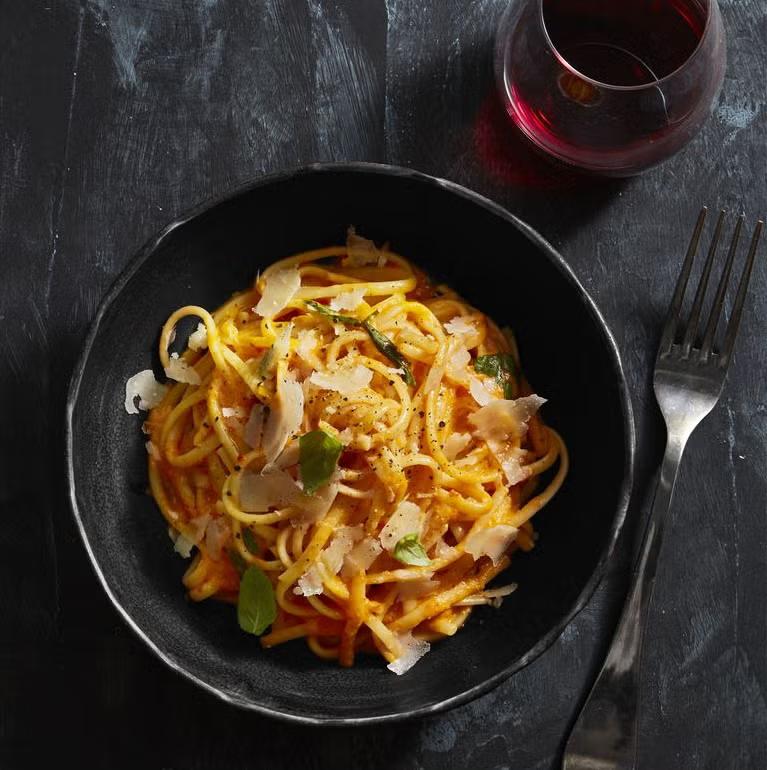 Pasta With Red Pepper Alfredo
