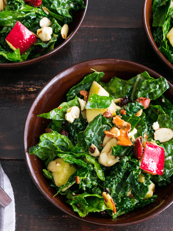 Apple Bacon Salad with Maple-Balsamic Vinaigrette Recipe