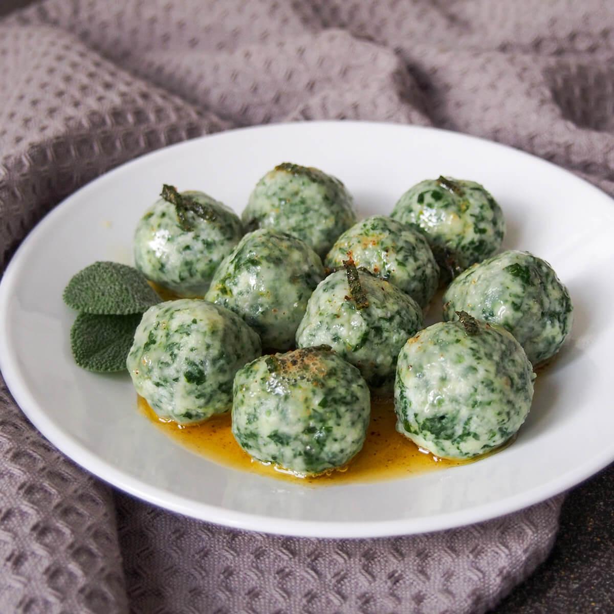 Ricotta and spinach gnudi