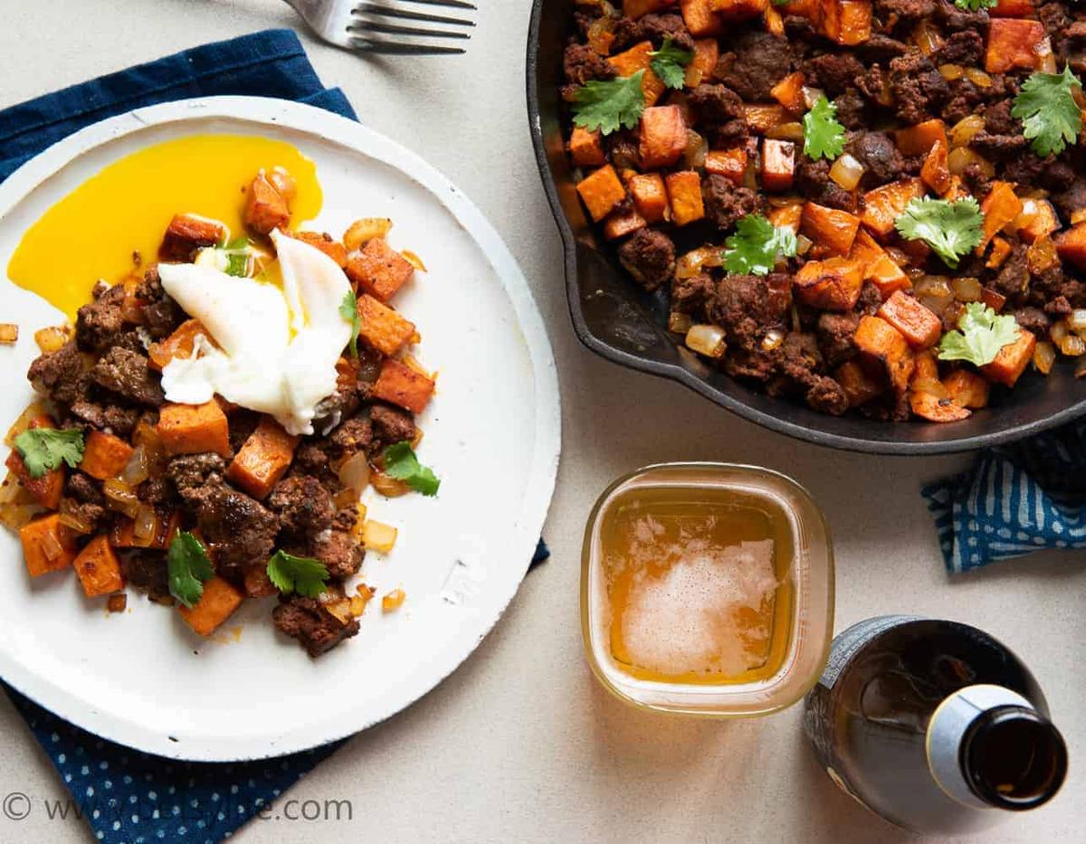 Chorizo and Sweet Potato Hash