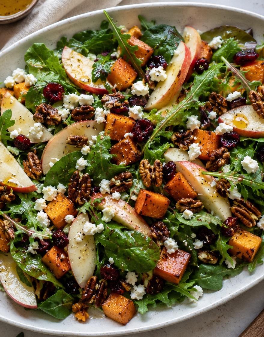 Autumn Harvest Honeycrisp Apple and Feta Salad