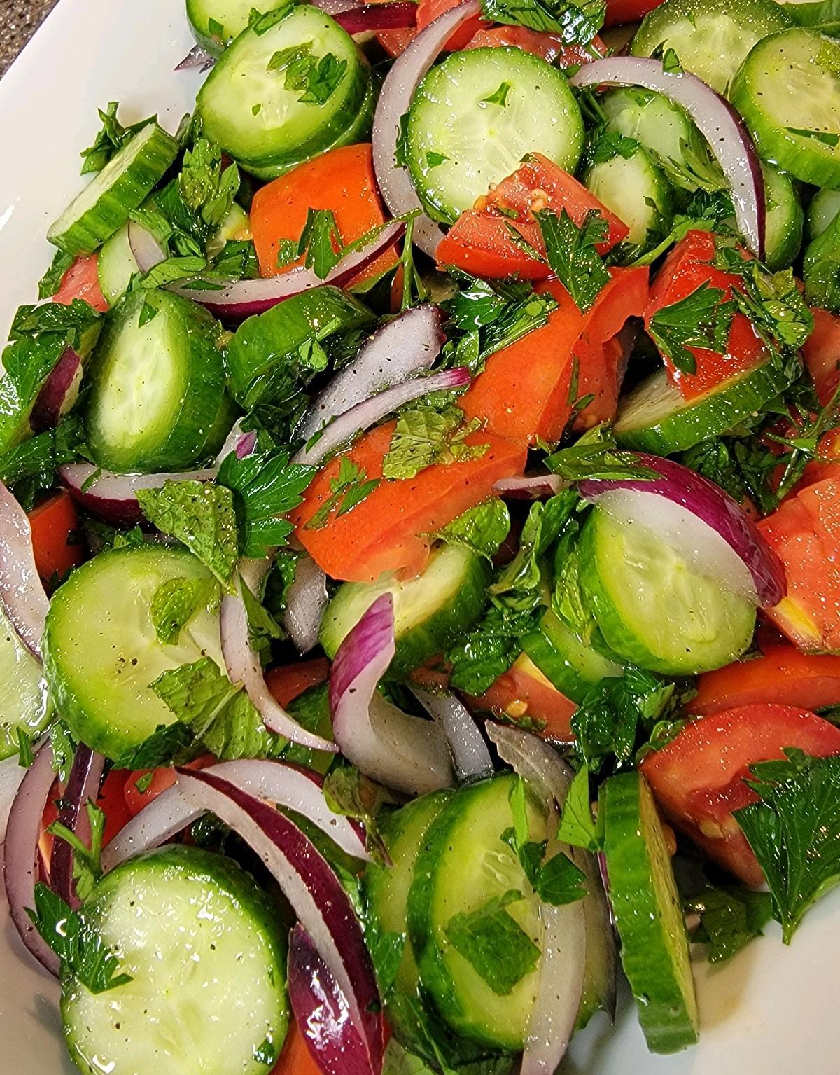 Persian Cucumber and Tomato Salad