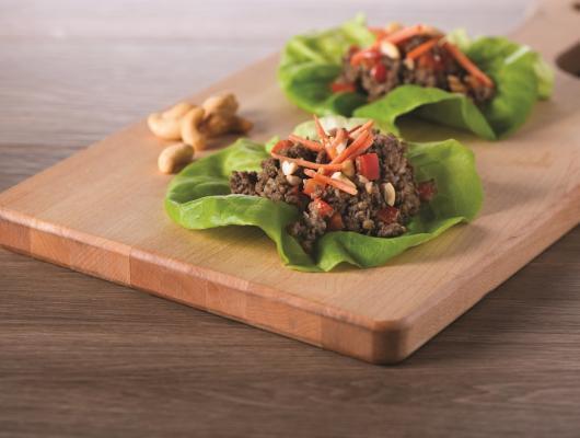 Asian Lettuce Wraps with Mushrooms