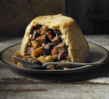 Beef & ale suet pudding