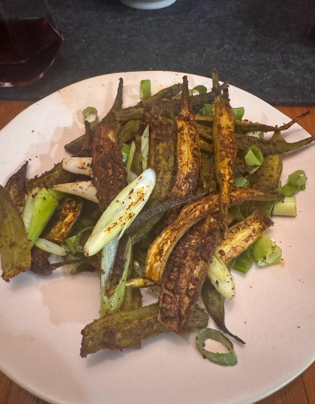 Simple Roasted Okra
