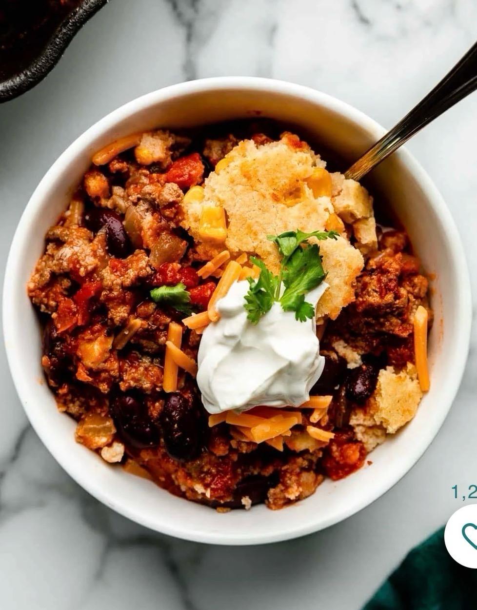 Cornbread Chili Casserole
