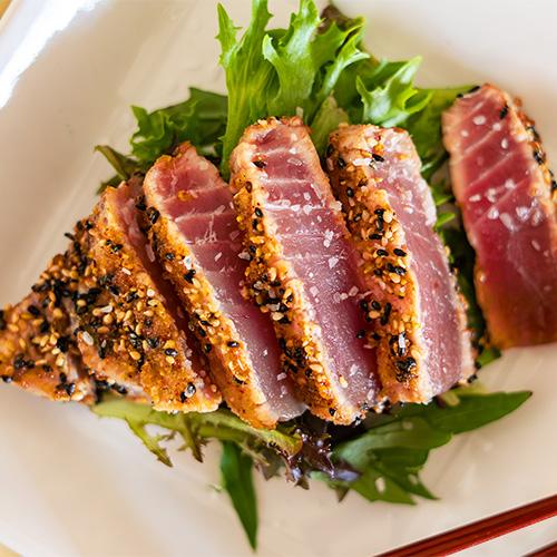 Seared Ahi Tuna (Sesame–Togarashi Crust)