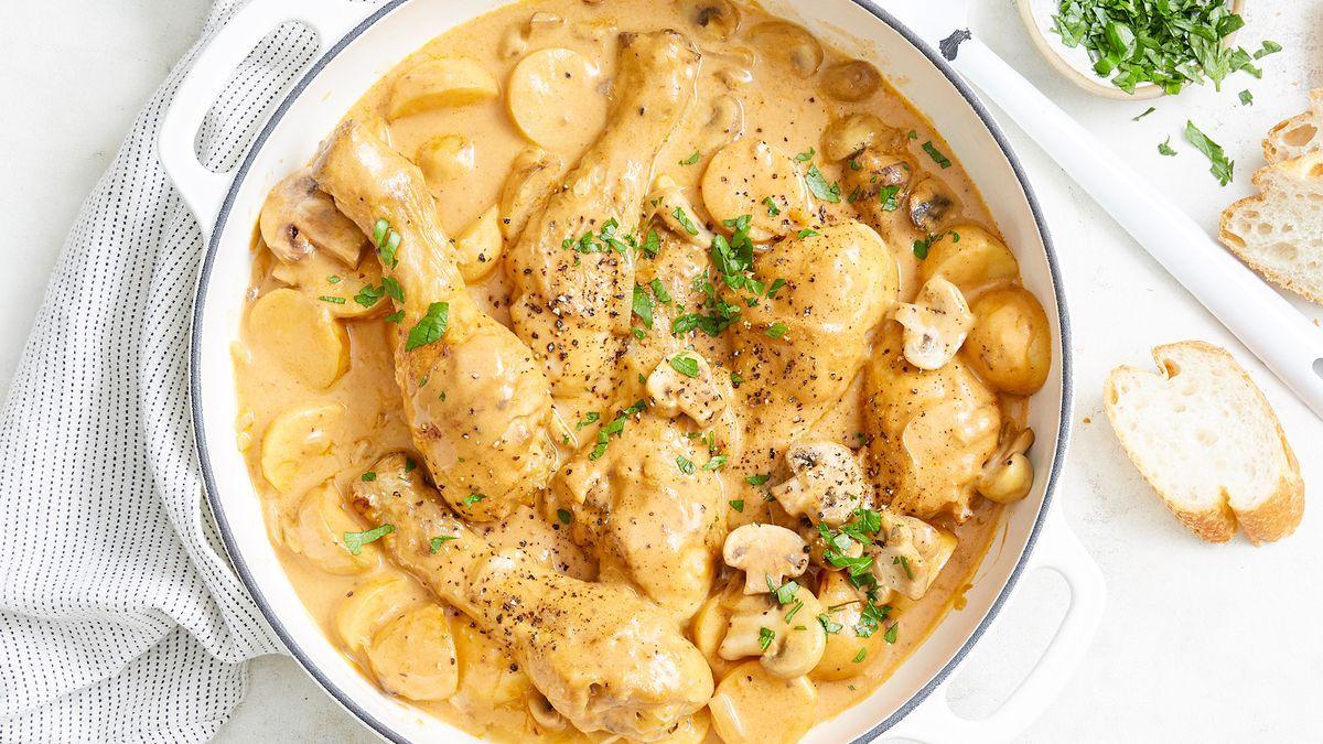 Slow cooker chicken Diane drumsticks recipe