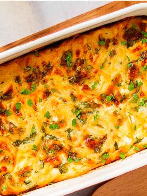 The BEST Healthier Hashbrown Breakfast Casserole